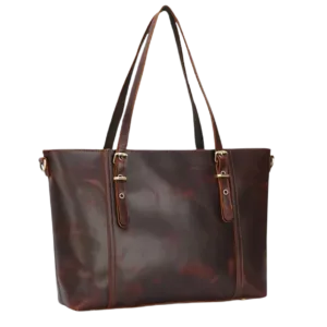 abm Women Leather Tote Bag For Daily Vintage Crazy Horse Leather Handbag (2406)